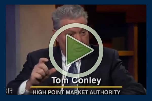  Originally called the Southern Furniture Market back when it was founded in 1909, today's High Point Market is the world's largest home furnishings industry trade show in the world. In this video interview with a Carolina business journalist, Tom Conley, President CEO High Point Market Authority, feels optimistic about more furniture manufacturing returning to the US from places like China.