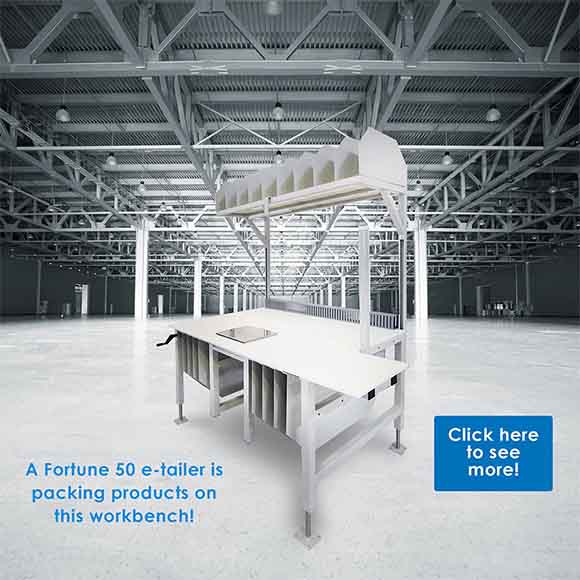 formaspace packing station in warehouse