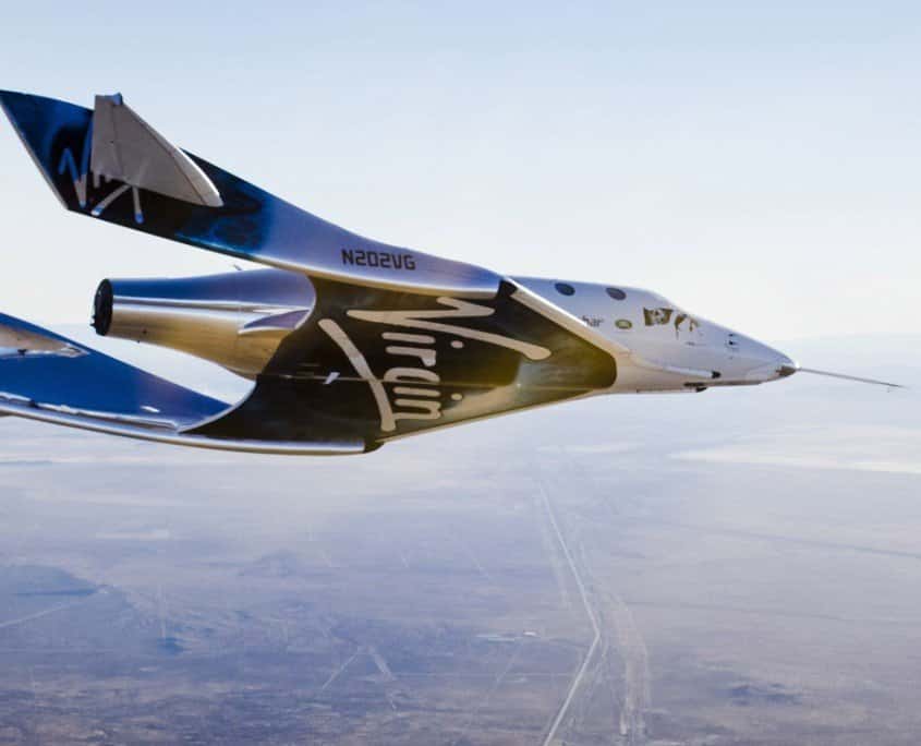 Virgin Spaceship Unity (VSS Unity) glides for the first time after being released from Virgin. Image by extremetech.com