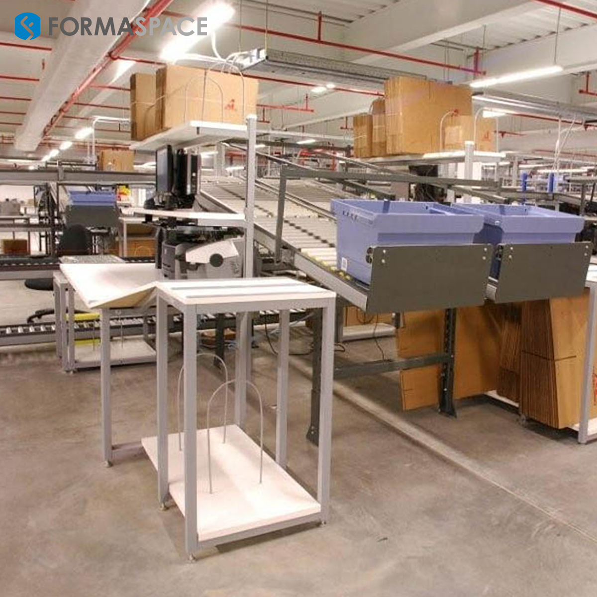 Material Handling Workstation with HDPE Tops