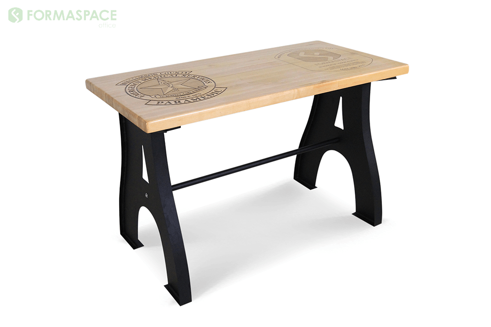 custom engraved wood table