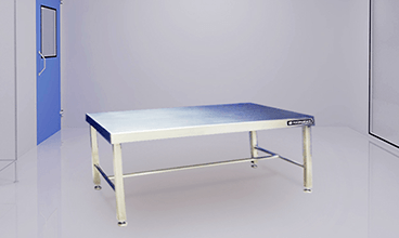 heavy duty stainless steel clean room gowning bench