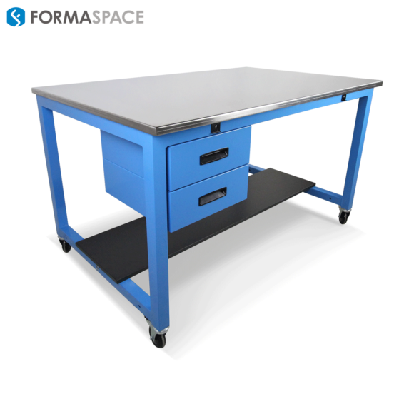 BASIX™ WITH BLUE FRAME AND SS WORKSURFACE