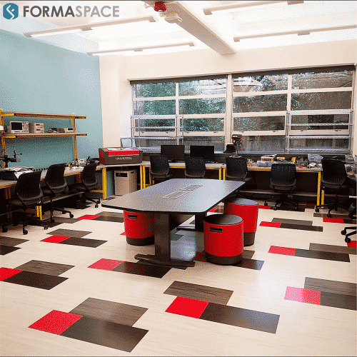 classroom laboratories makerspace furniture university innovataion lab