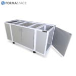 single-door side cabinets for industrial mobile unit