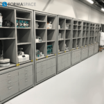 storage wall for lab instrument producer