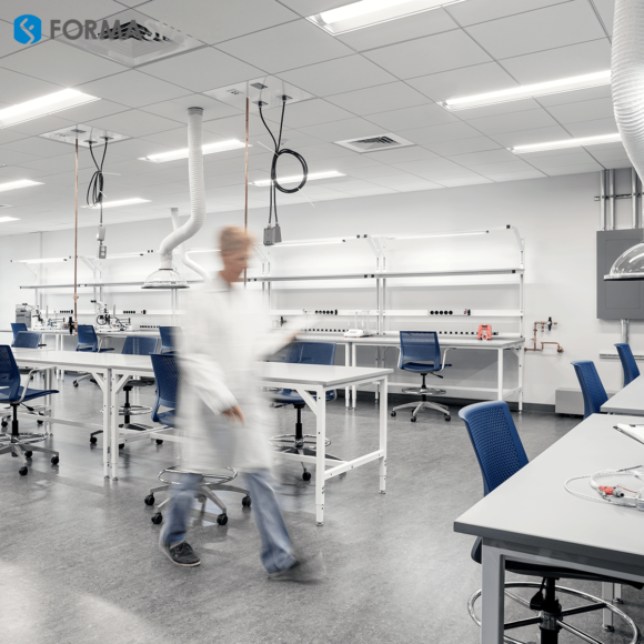 casework laboratory with lab furniture