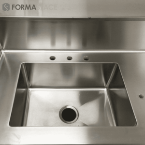 One Piece Stainless Steel Sink & Countertop for Labs