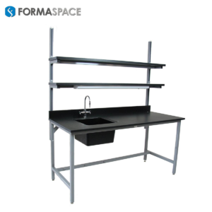 Chemical Resistant Wet Lab Bench with Sink