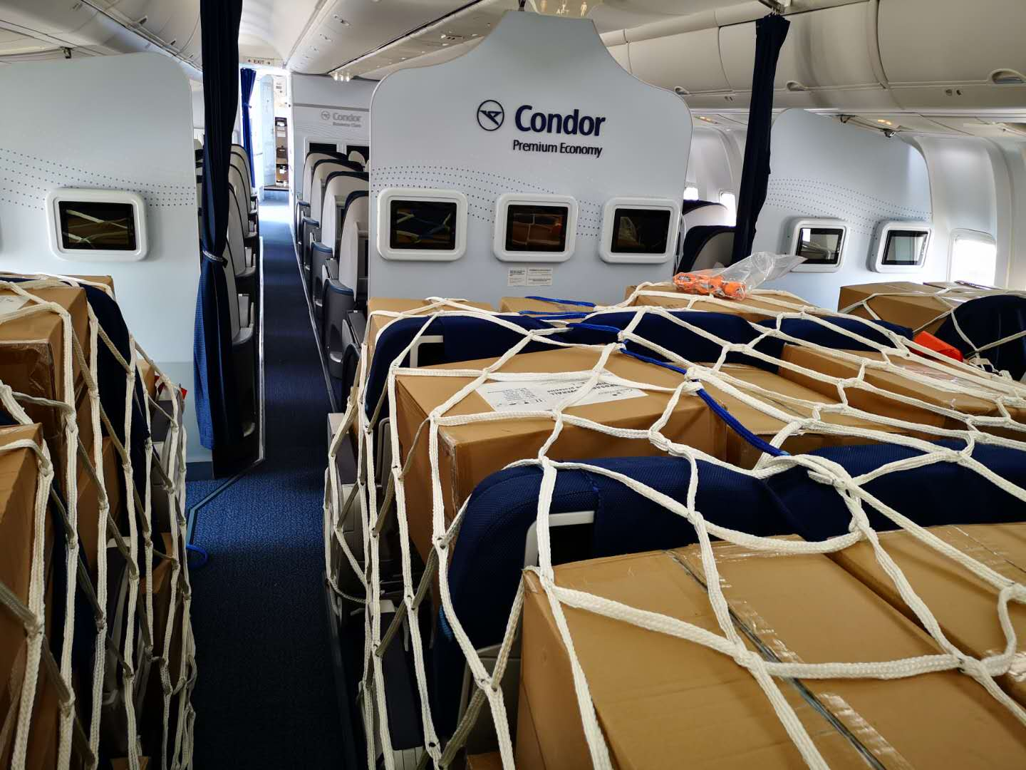 condor aircraft converted to cargo shipments