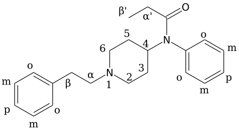 chemical structure of Fentanyl