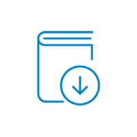 product ordering blue icon