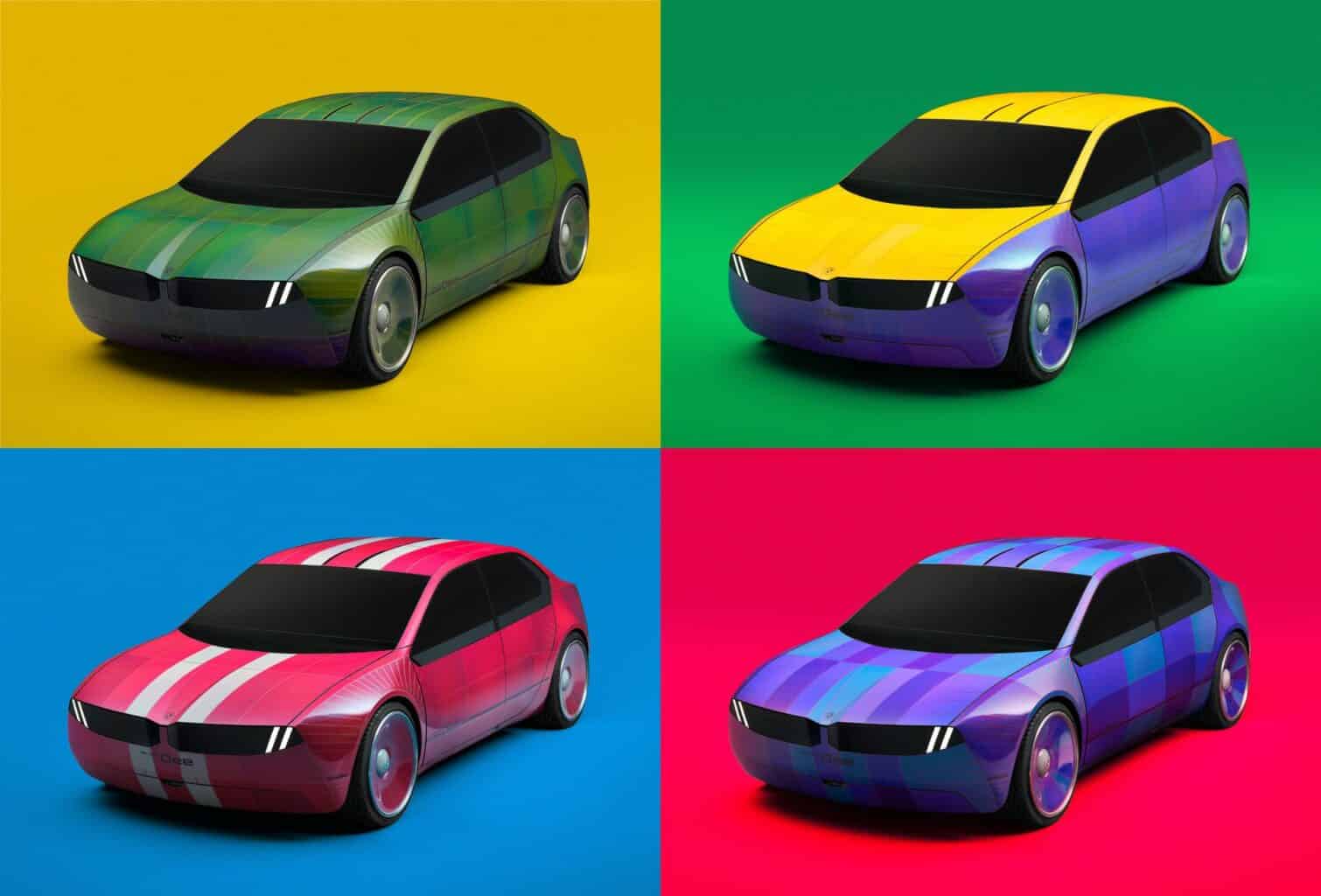 The BMW I Vision Dee color-changing car