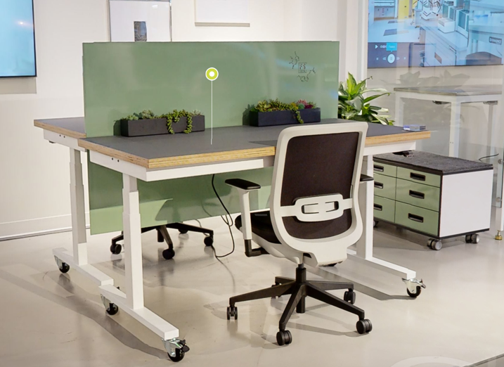 t-leg height adjustable desk