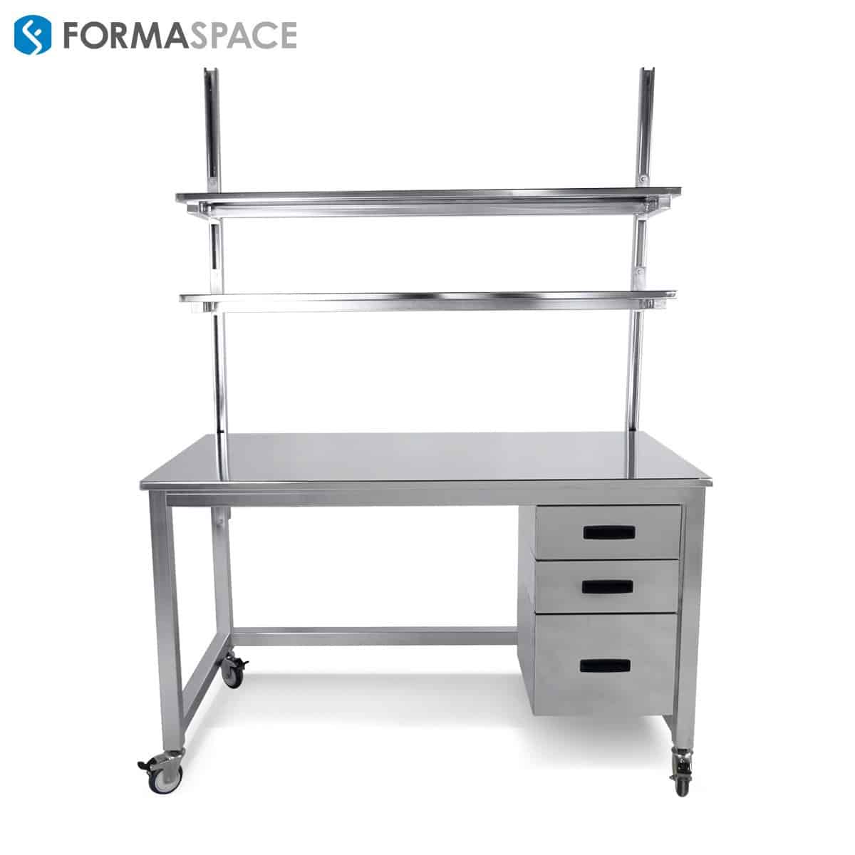stainless steel mobile workbench