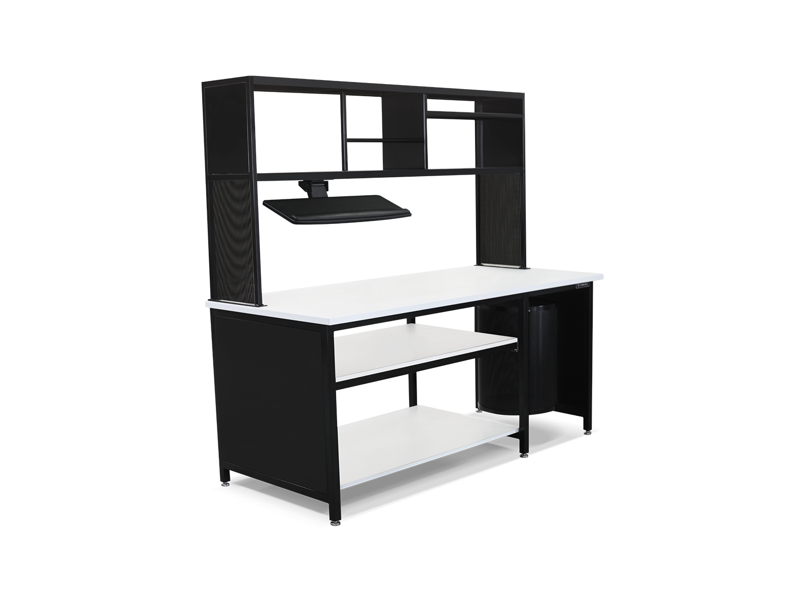 black benchmarx with upper and lower storage