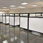 custom modular cubicles with whiteboard side panels