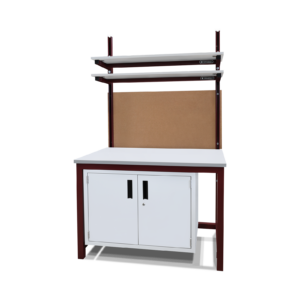 Maroon Workbench Designed for Texas A&M Lab