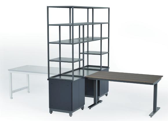 Formaspace New Bespoke Storage Unit with Height Adjustable Desk
