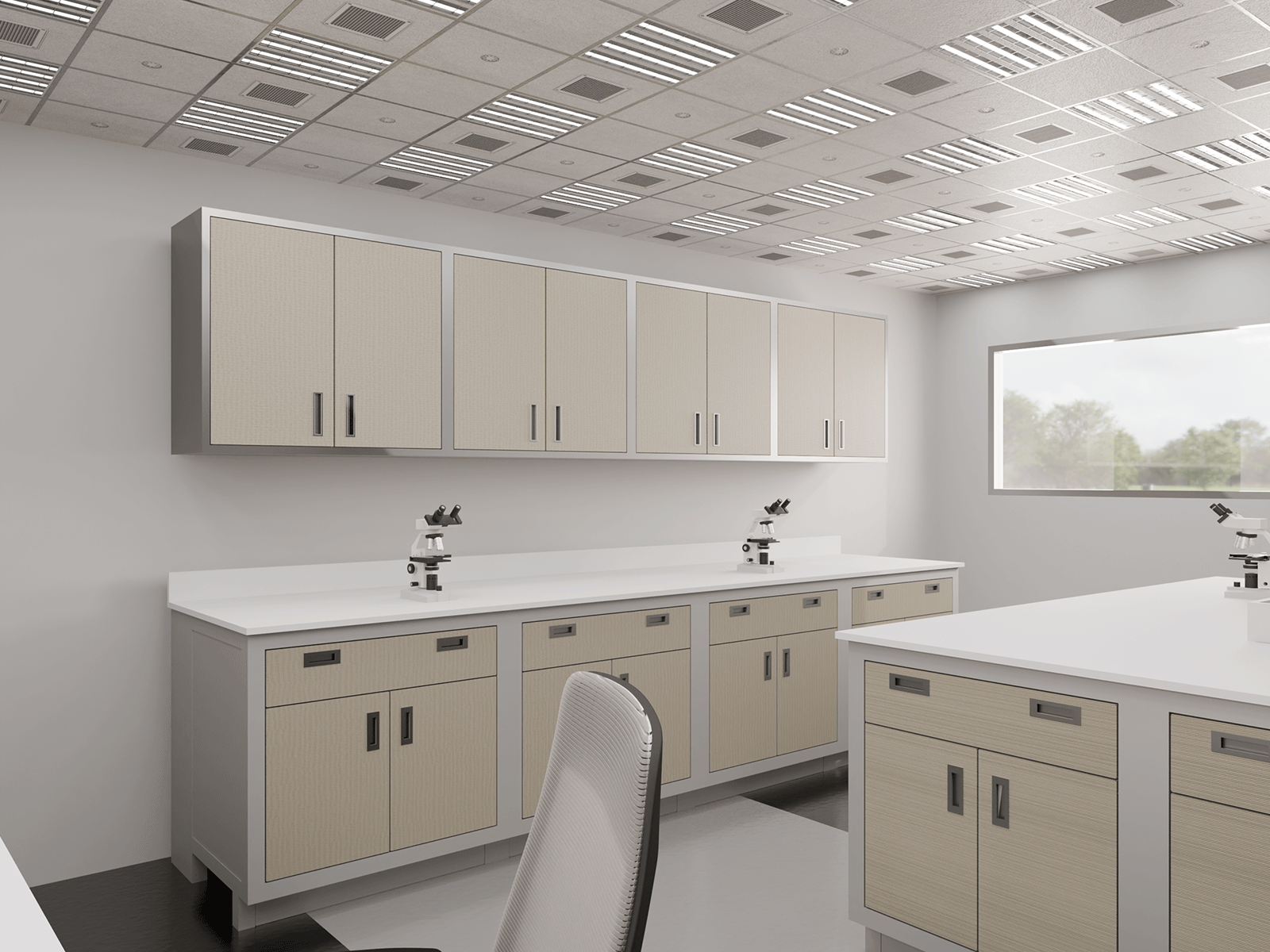 rgx wet lab with chemical resistant worksurface