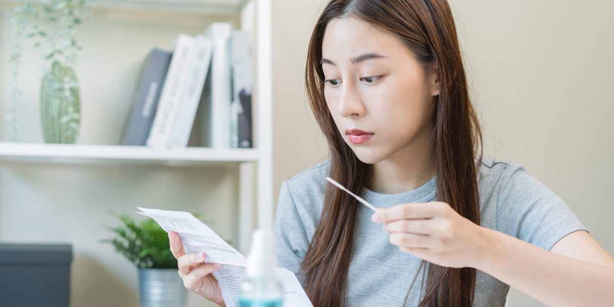 self medical testing at home with a covid test